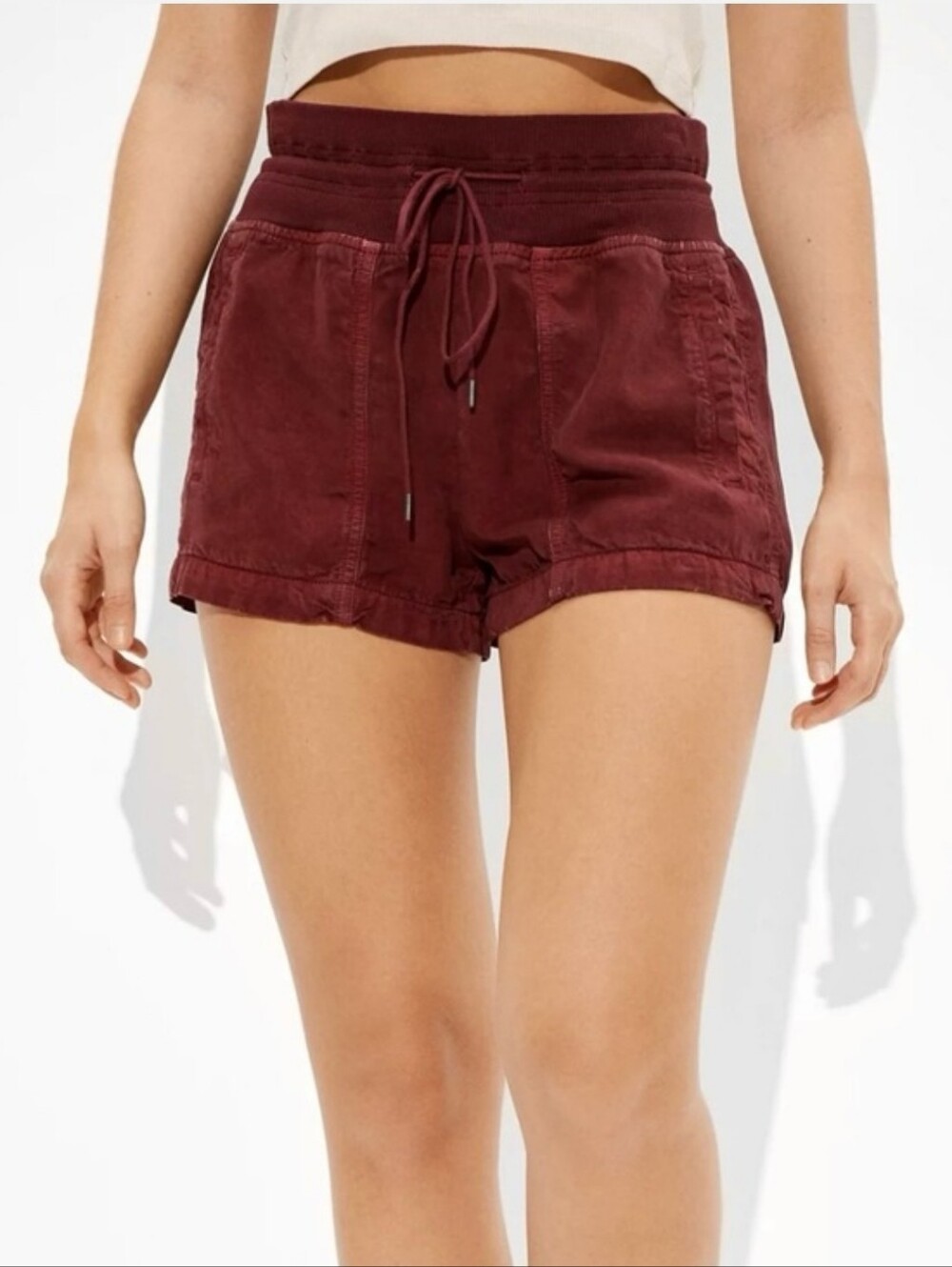 AMERICAN EAGLE Maroon Lounge Shorts Size XXS